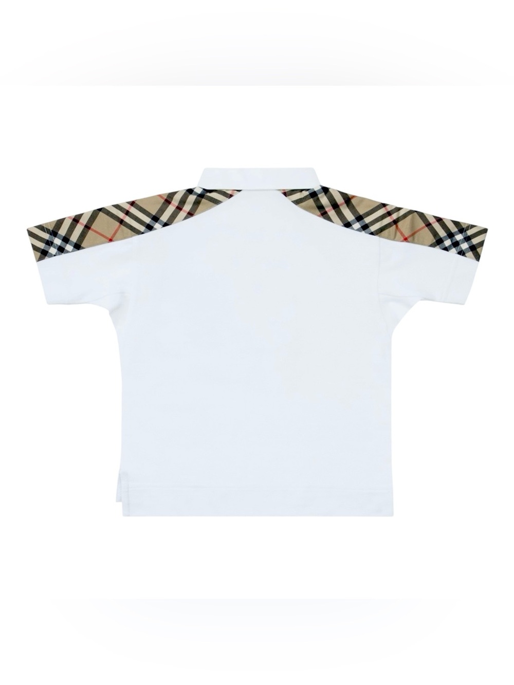 Burberry Kids Johnathan White Nova Check Polo Shirt - Picture 2 of 2